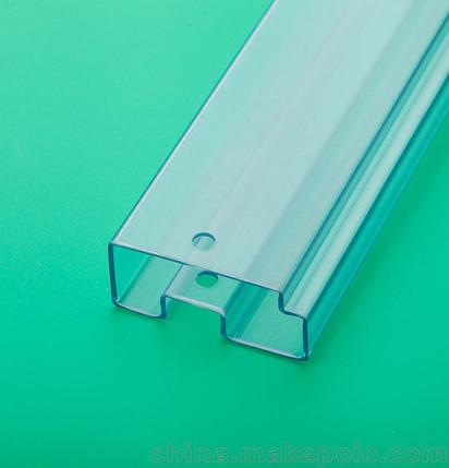 不规则形状PVC包装管厂家定制多尺寸IC电子包装管直销